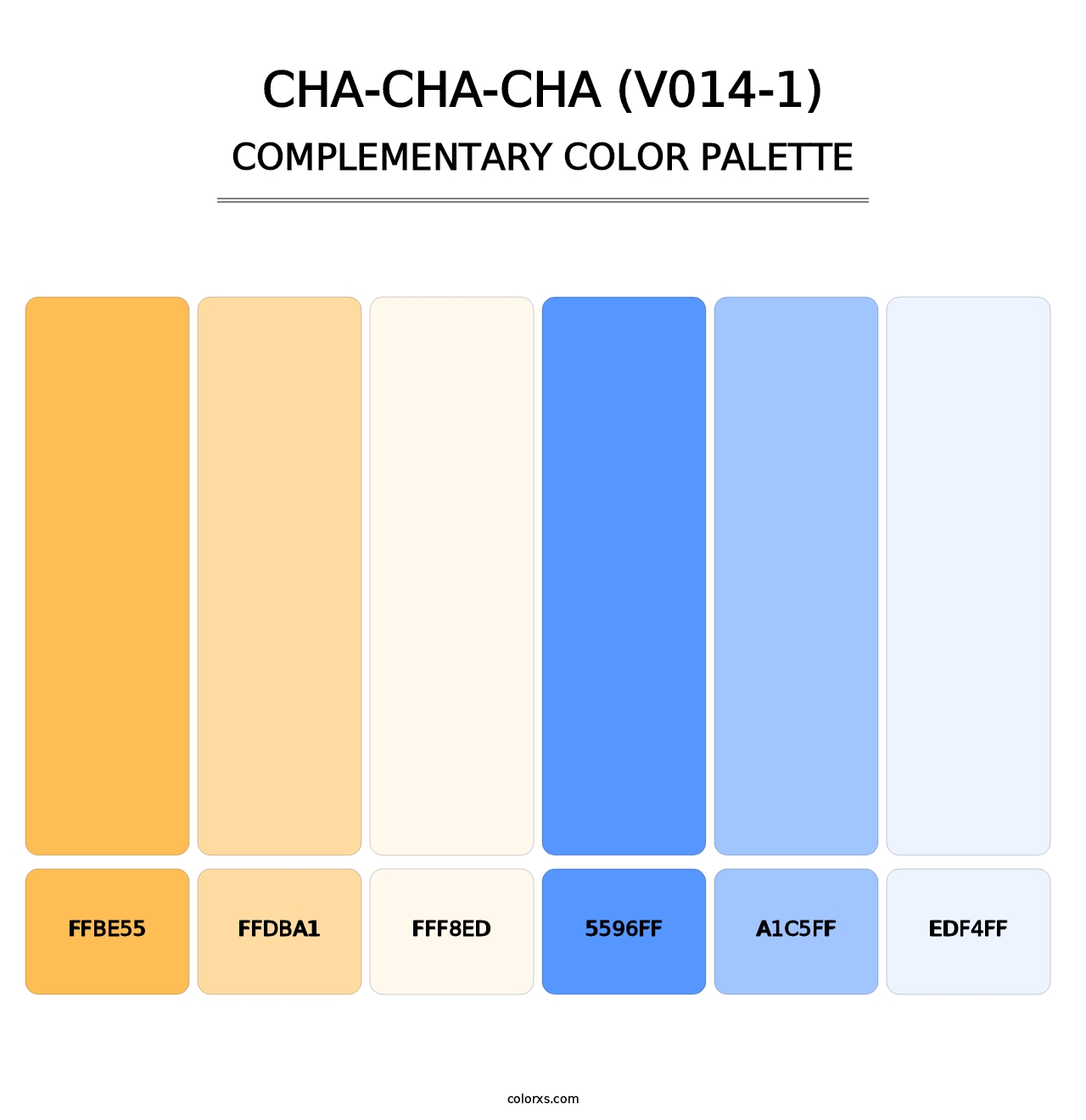 Cha-Cha-Cha (V014-1) - Complementary Color Palette