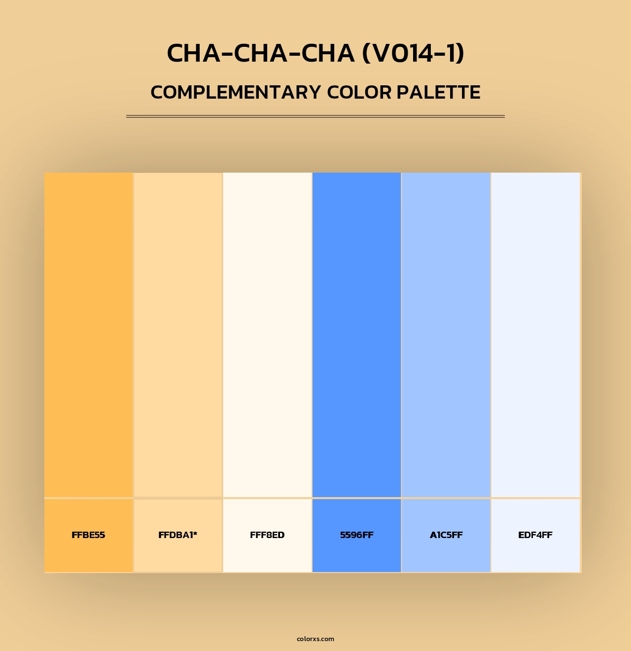 Cha-Cha-Cha (V014-1) - Complementary Color Palette