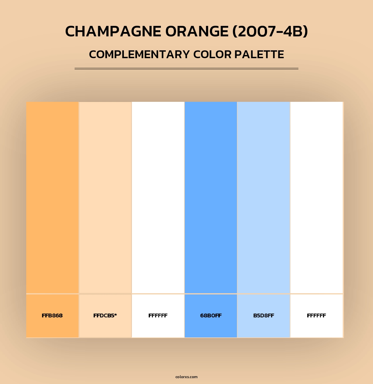 Champagne Orange (2007-4B) - Complementary Color Palette