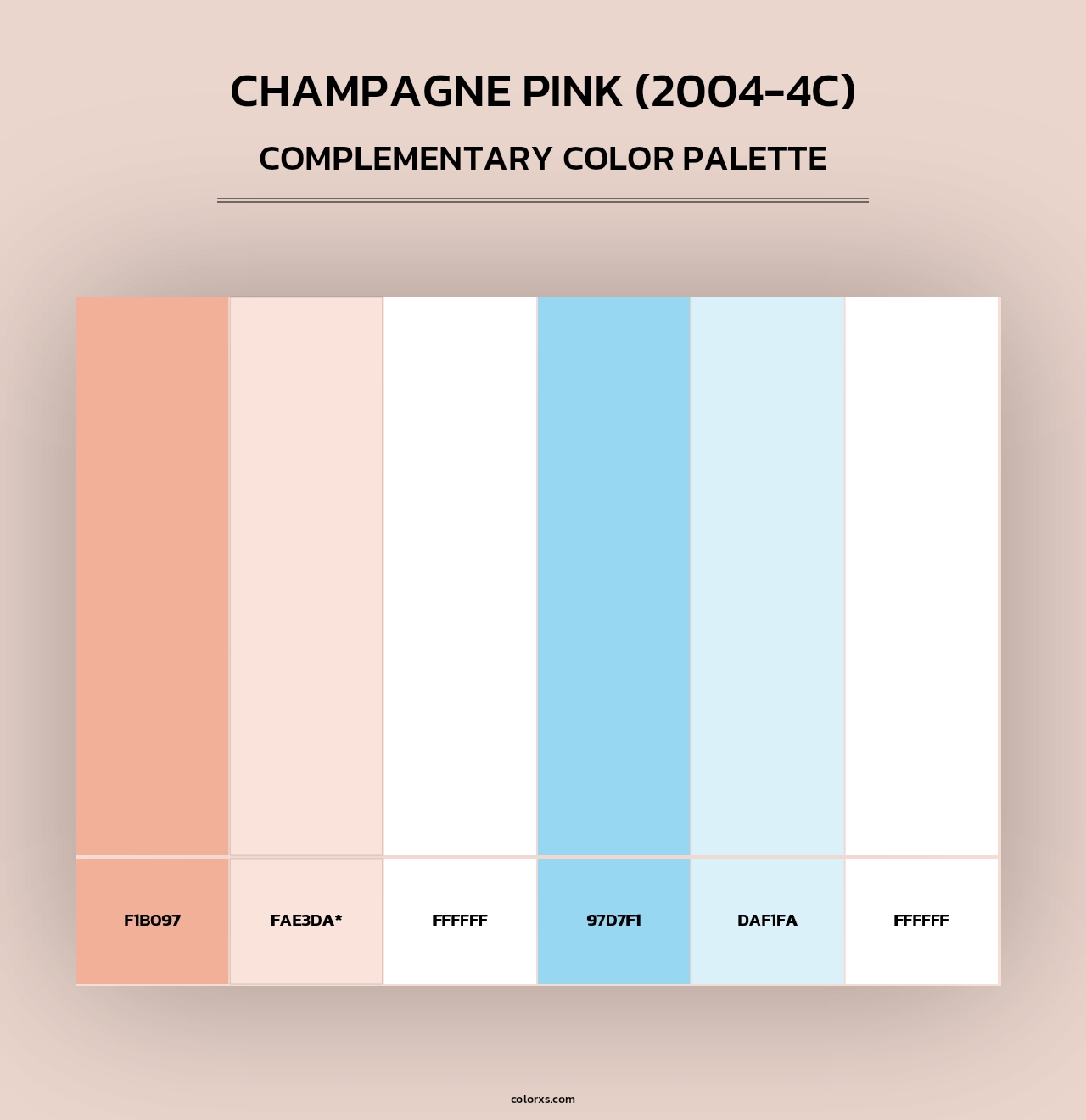 Champagne Pink (2004-4C) - Complementary Color Palette
