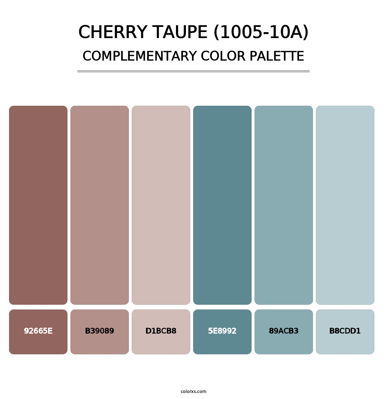 Cherry Taupe (1005-10A) - Complementary Color Palette