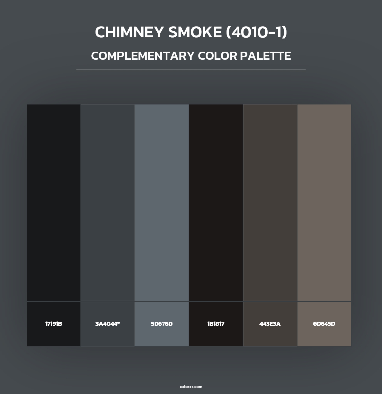 Chimney Smoke (4010-1) - Complementary Color Palette