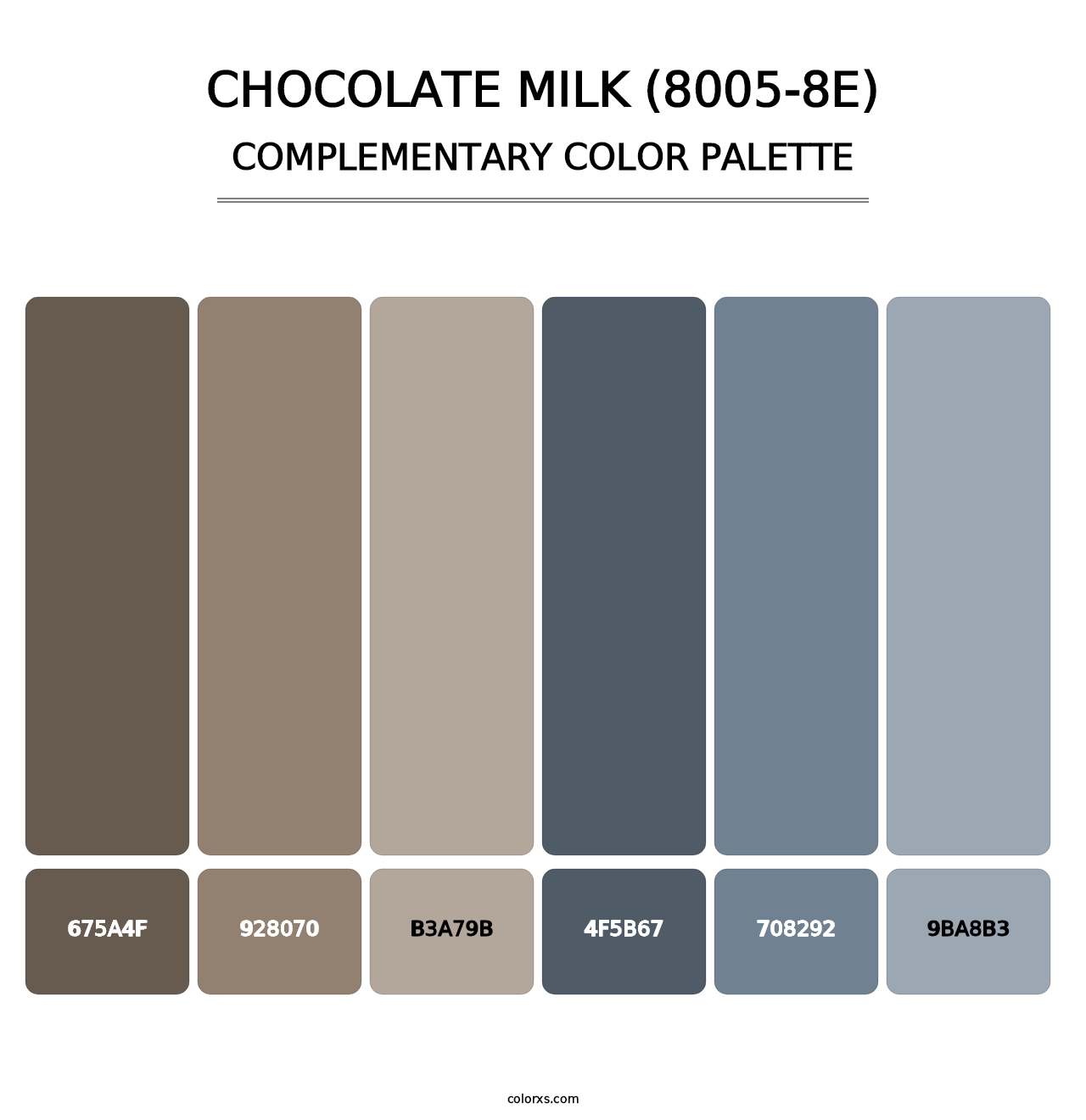 Chocolate Milk (8005-8E) - Complementary Color Palette