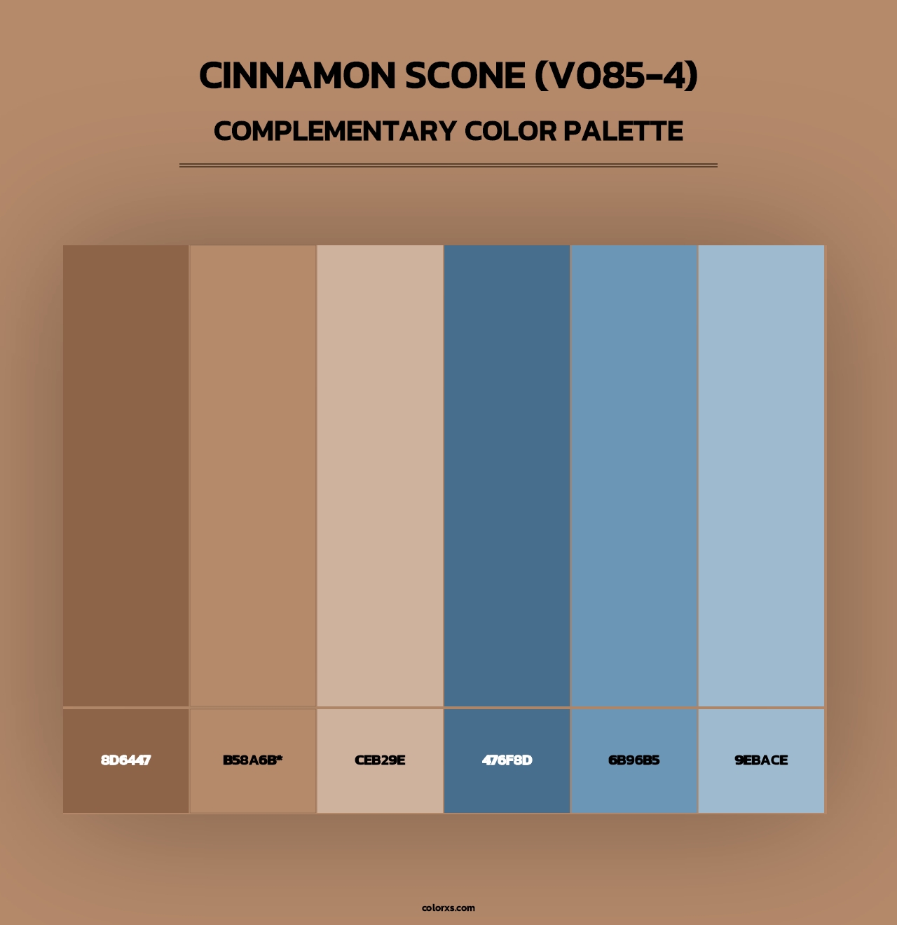 Cinnamon Scone (V085-4) - Complementary Color Palette