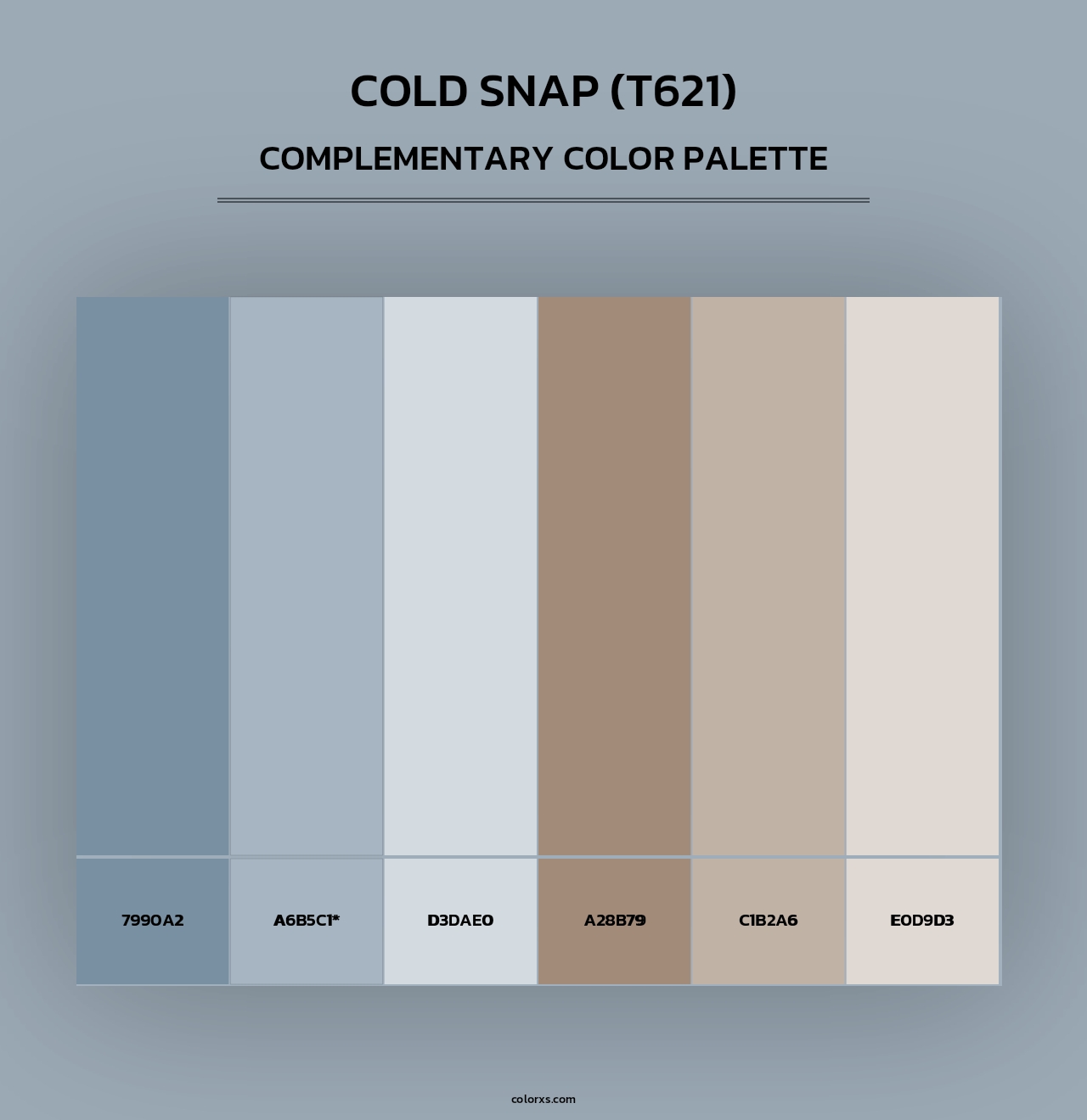 Cold Snap (T621) - Complementary Color Palette