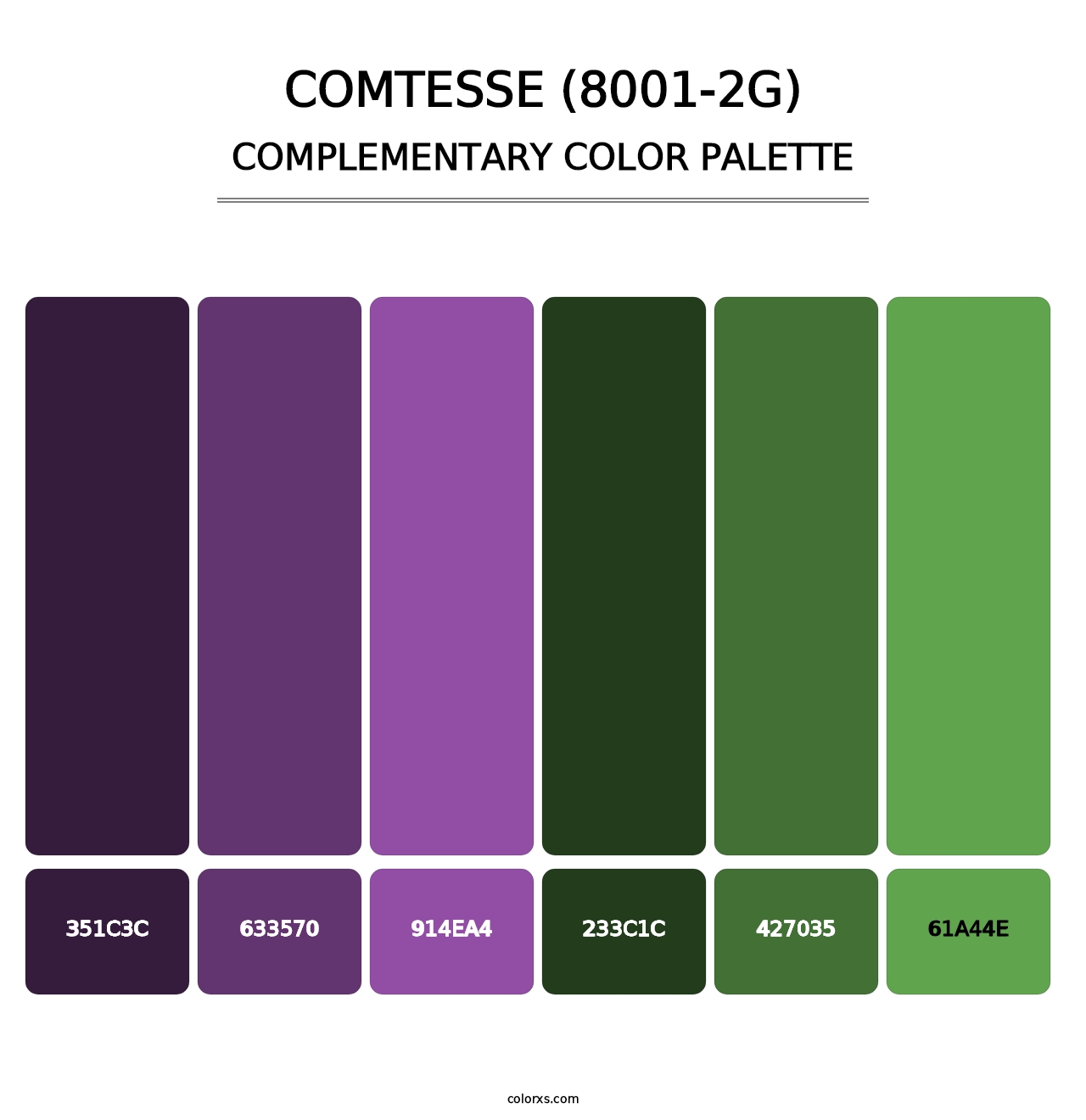 Comtesse (8001-2G) - Complementary Color Palette