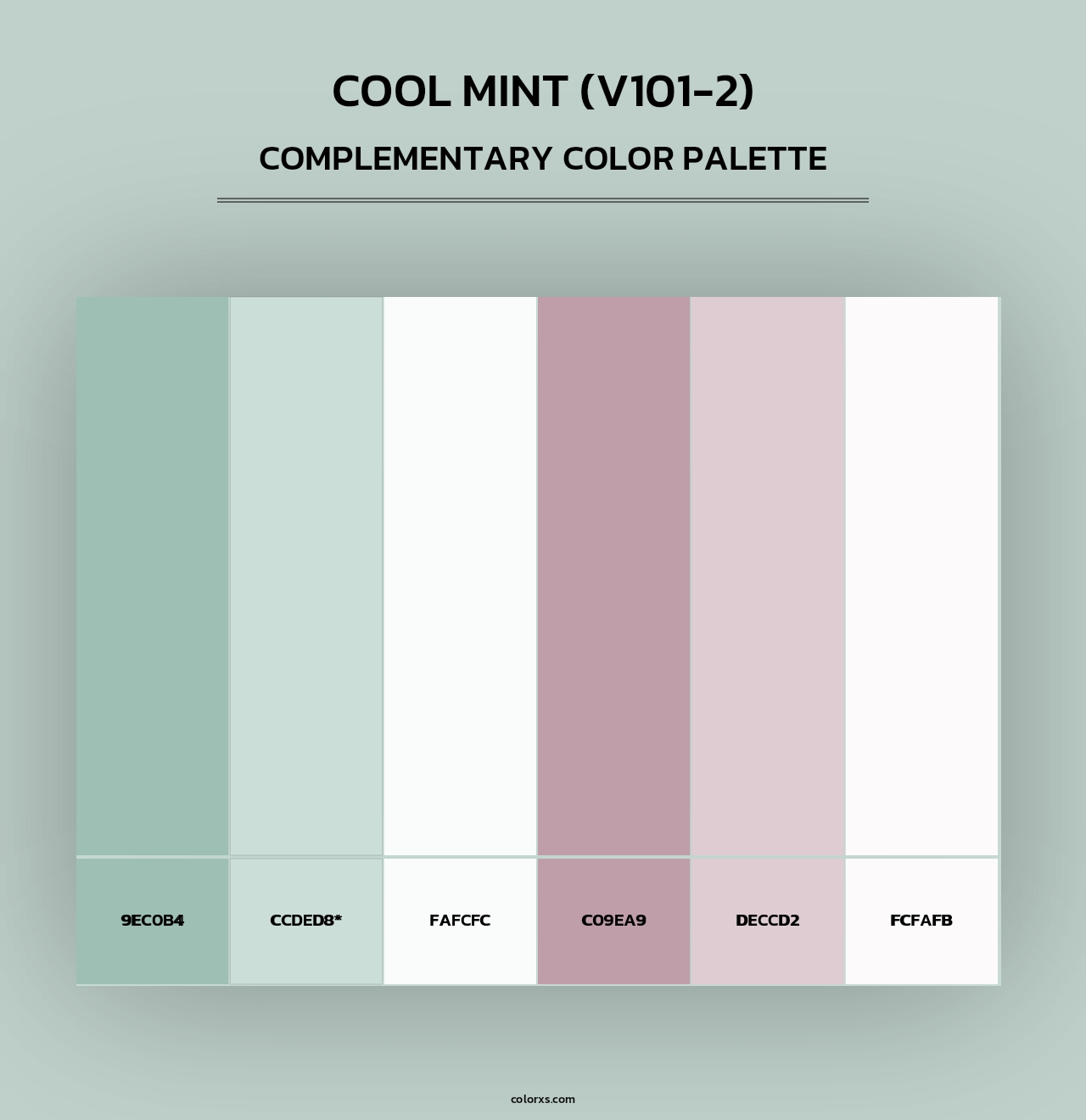 Cool Mint (V101-2) - Complementary Color Palette