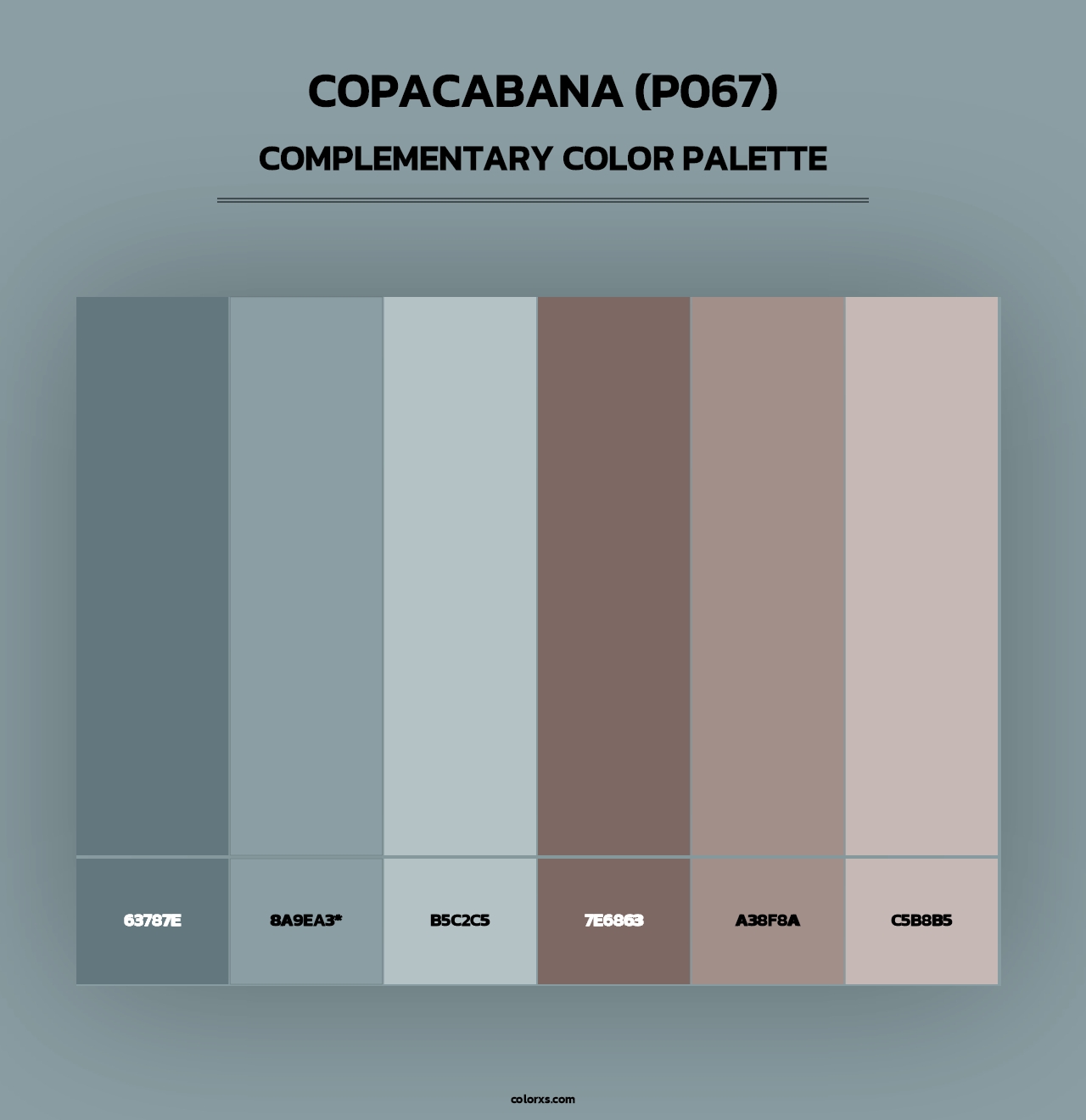Copacabana (P067) - Complementary Color Palette