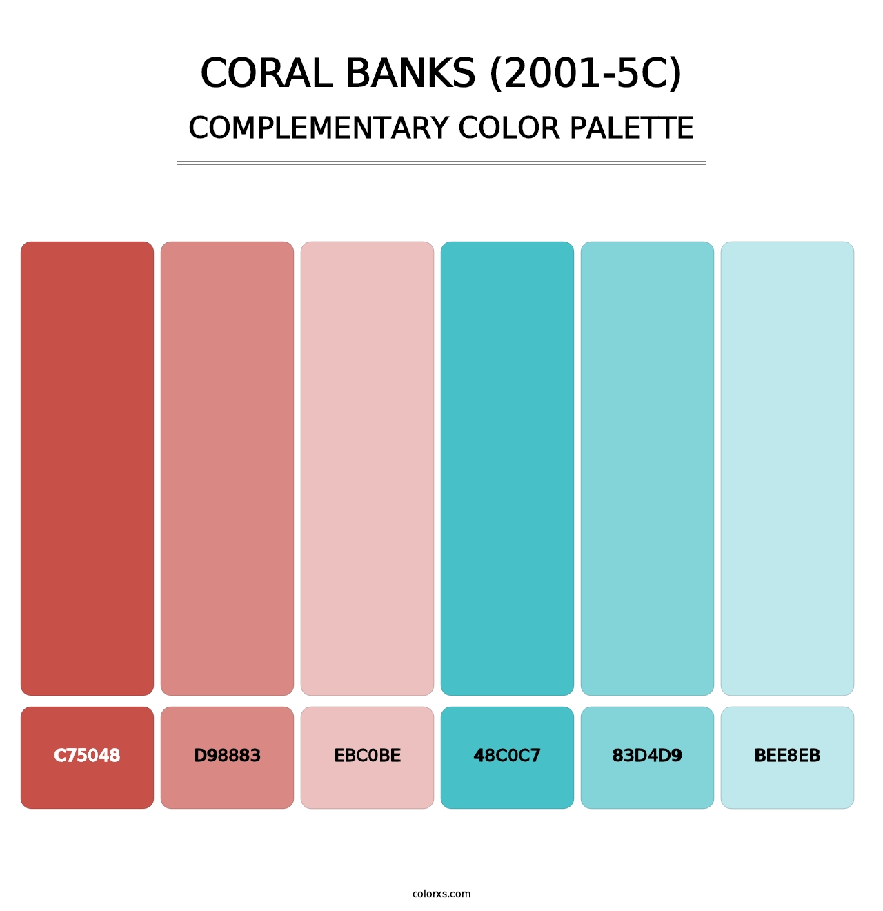 Coral Banks (2001-5C) - Complementary Color Palette