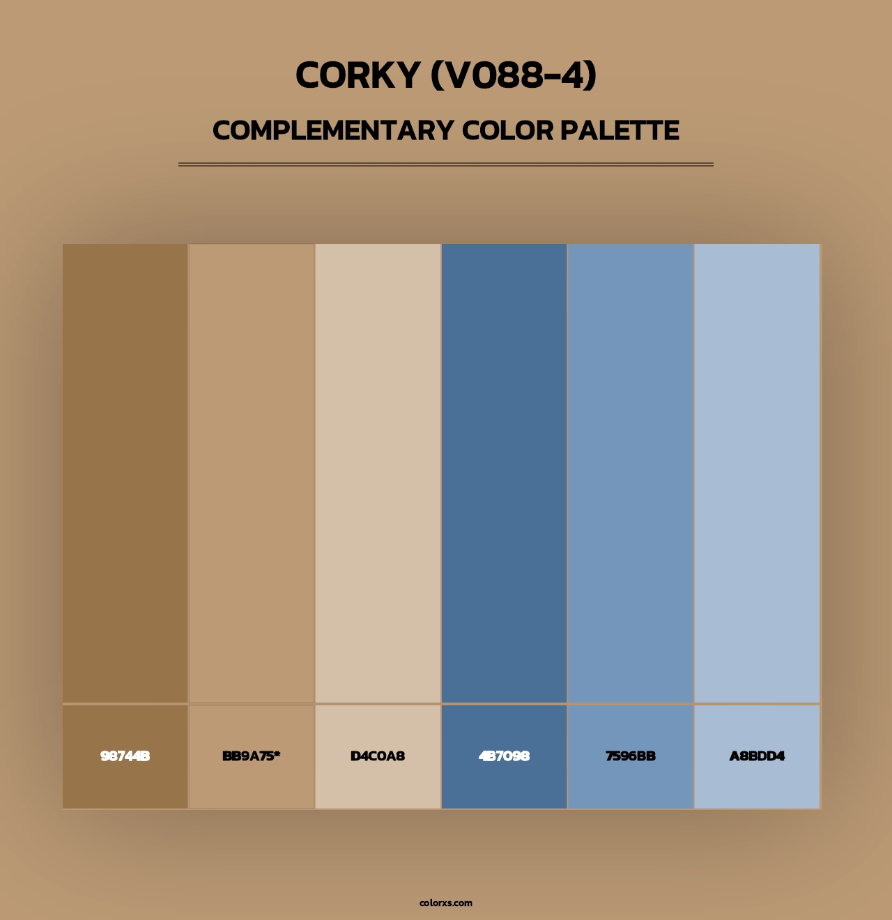 Corky (V088-4) - Complementary Color Palette