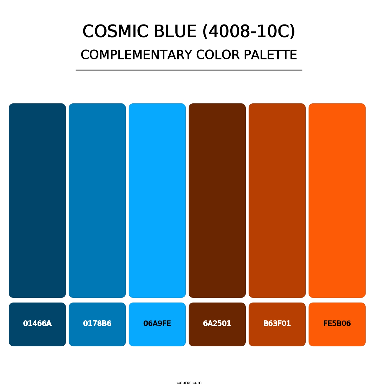 Cosmic Blue (4008-10C) - Complementary Color Palette
