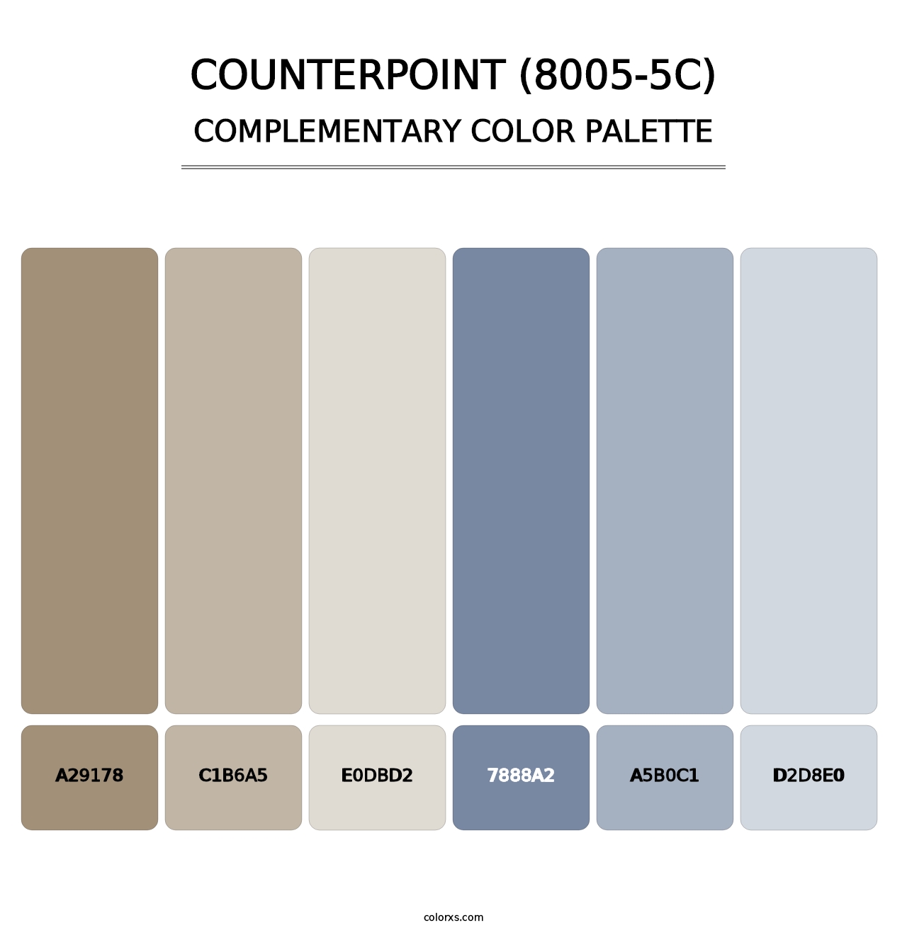 Counterpoint (8005-5C) - Complementary Color Palette