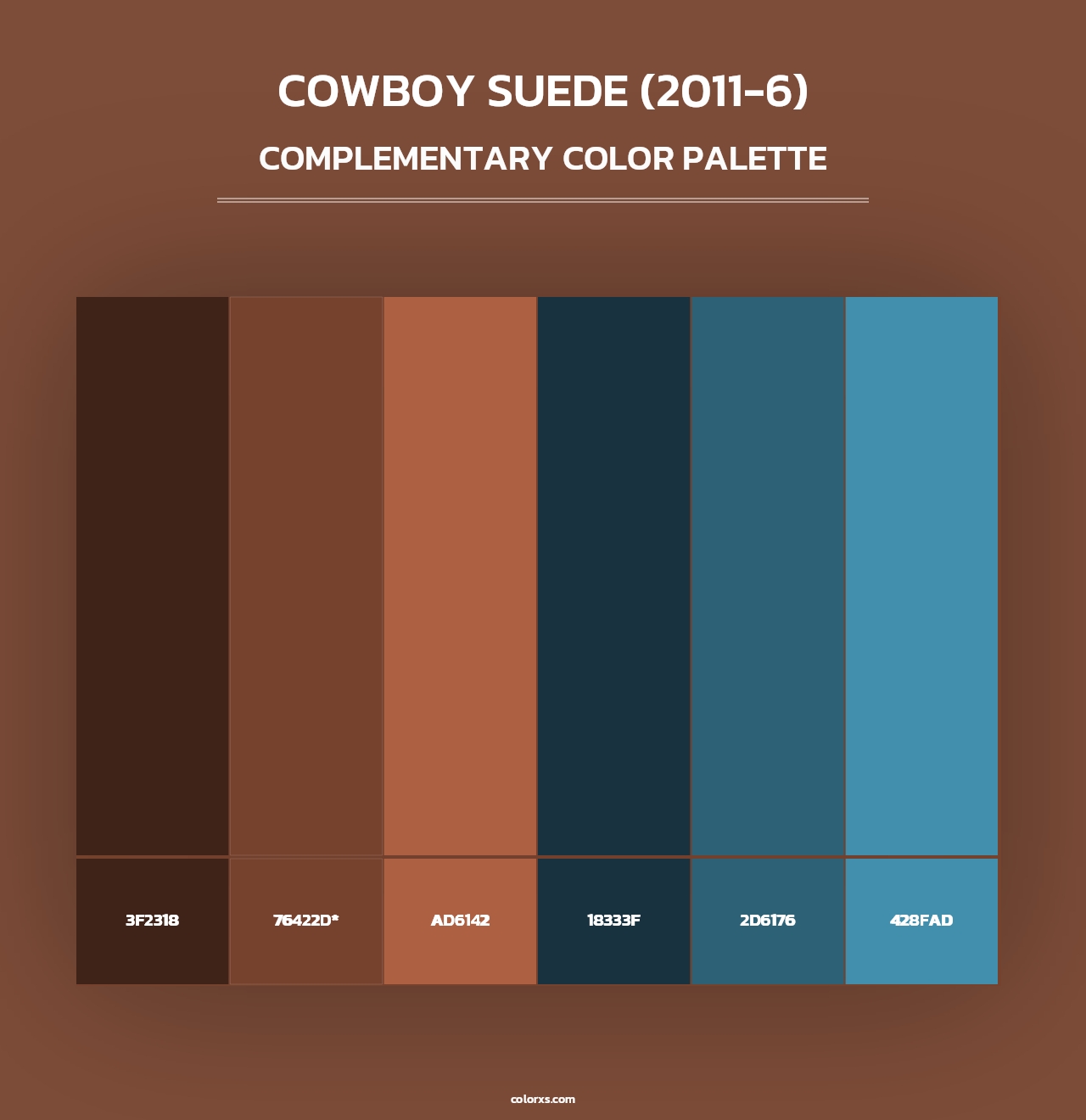 Cowboy Suede (2011-6) - Complementary Color Palette