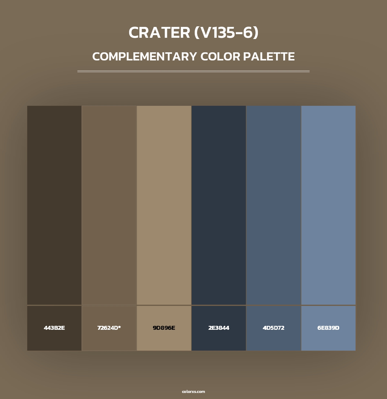 Crater (V135-6) - Complementary Color Palette