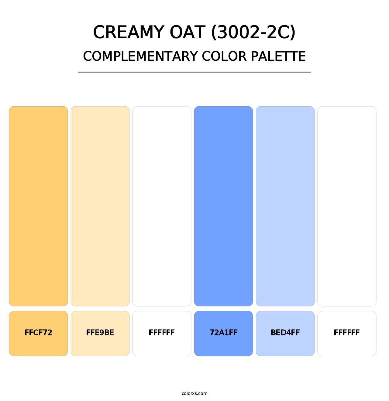 Creamy Oat (3002-2C) - Complementary Color Palette