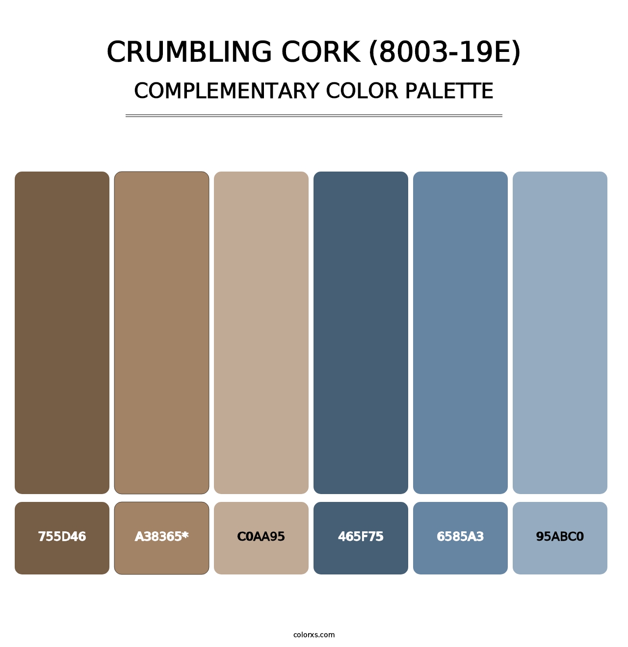 Crumbling Cork (8003-19E) - Complementary Color Palette