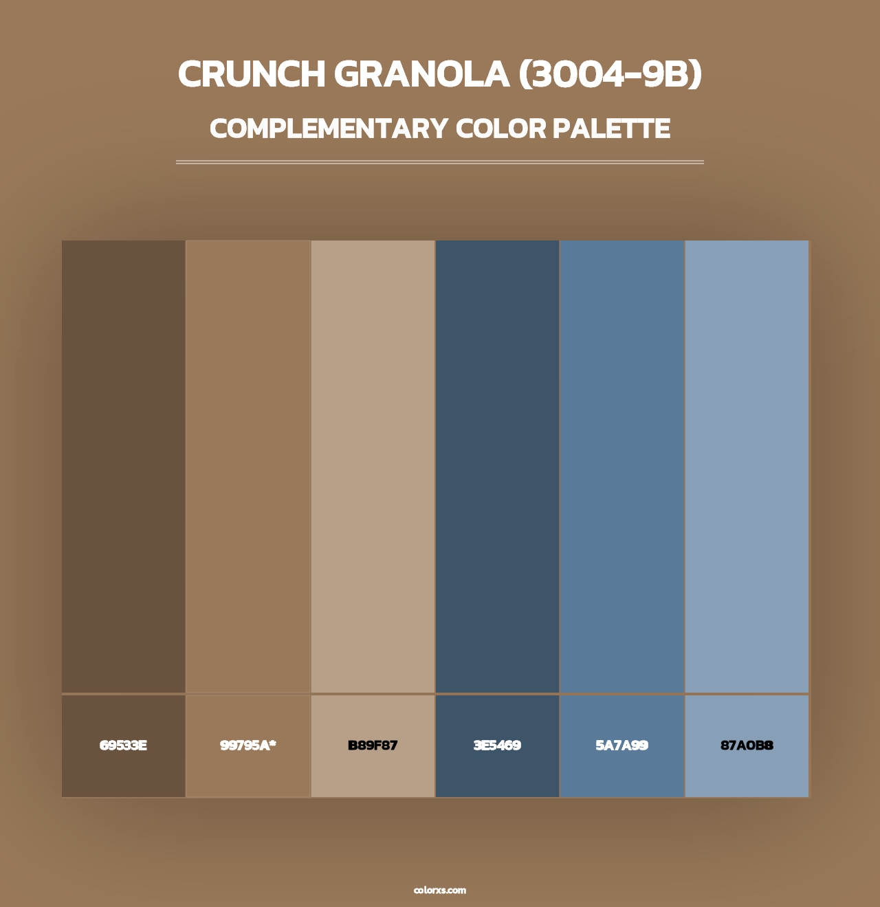 Crunch Granola (3004-9B) - Complementary Color Palette
