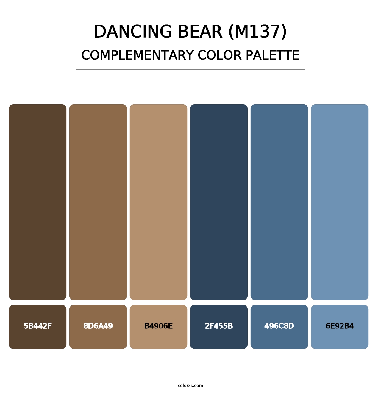 Dancing Bear (M137) - Complementary Color Palette