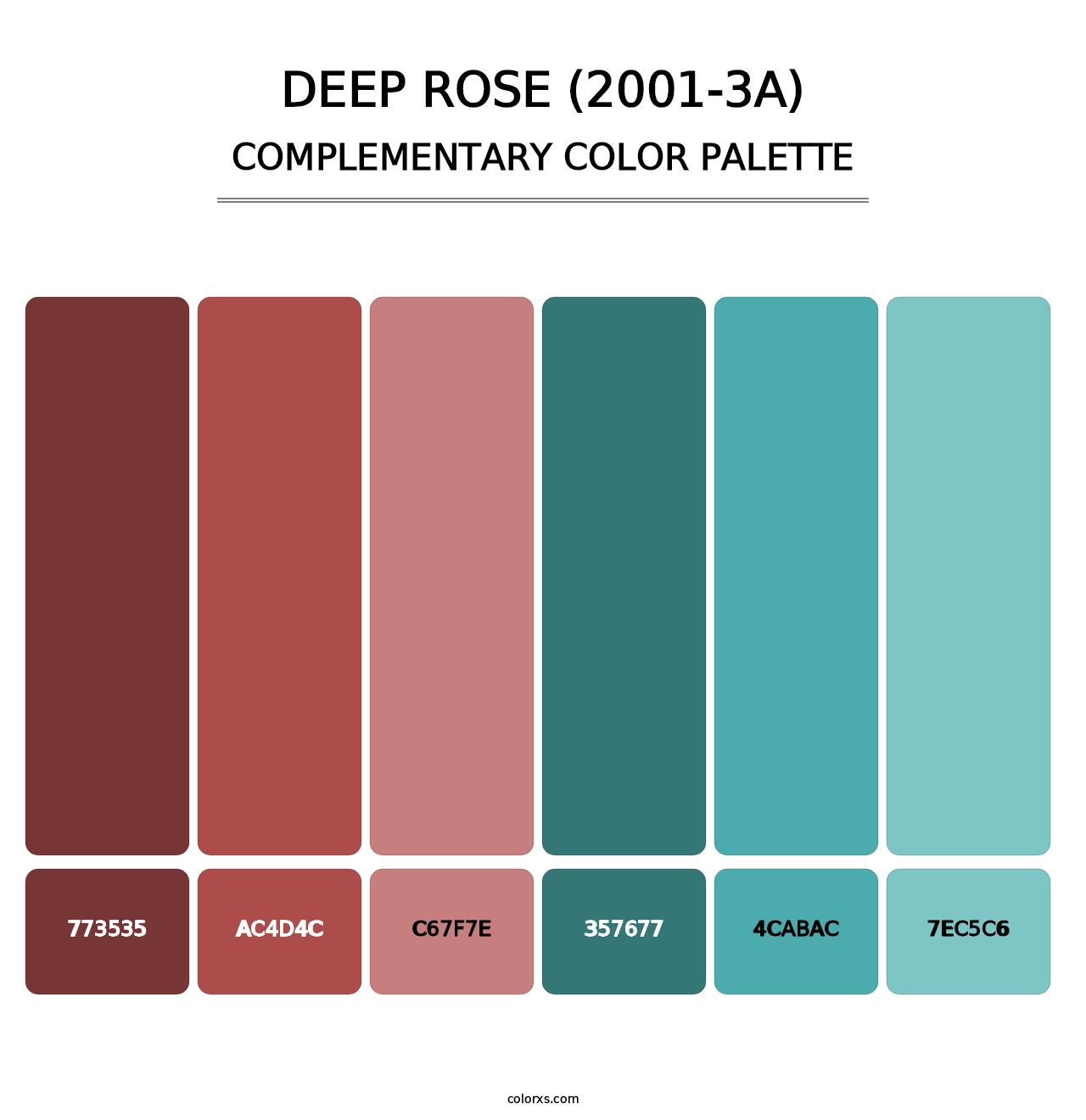 Deep Rose (2001-3A) - Complementary Color Palette