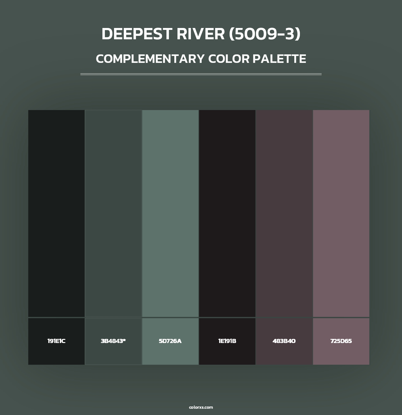 Deepest River (5009-3) - Complementary Color Palette