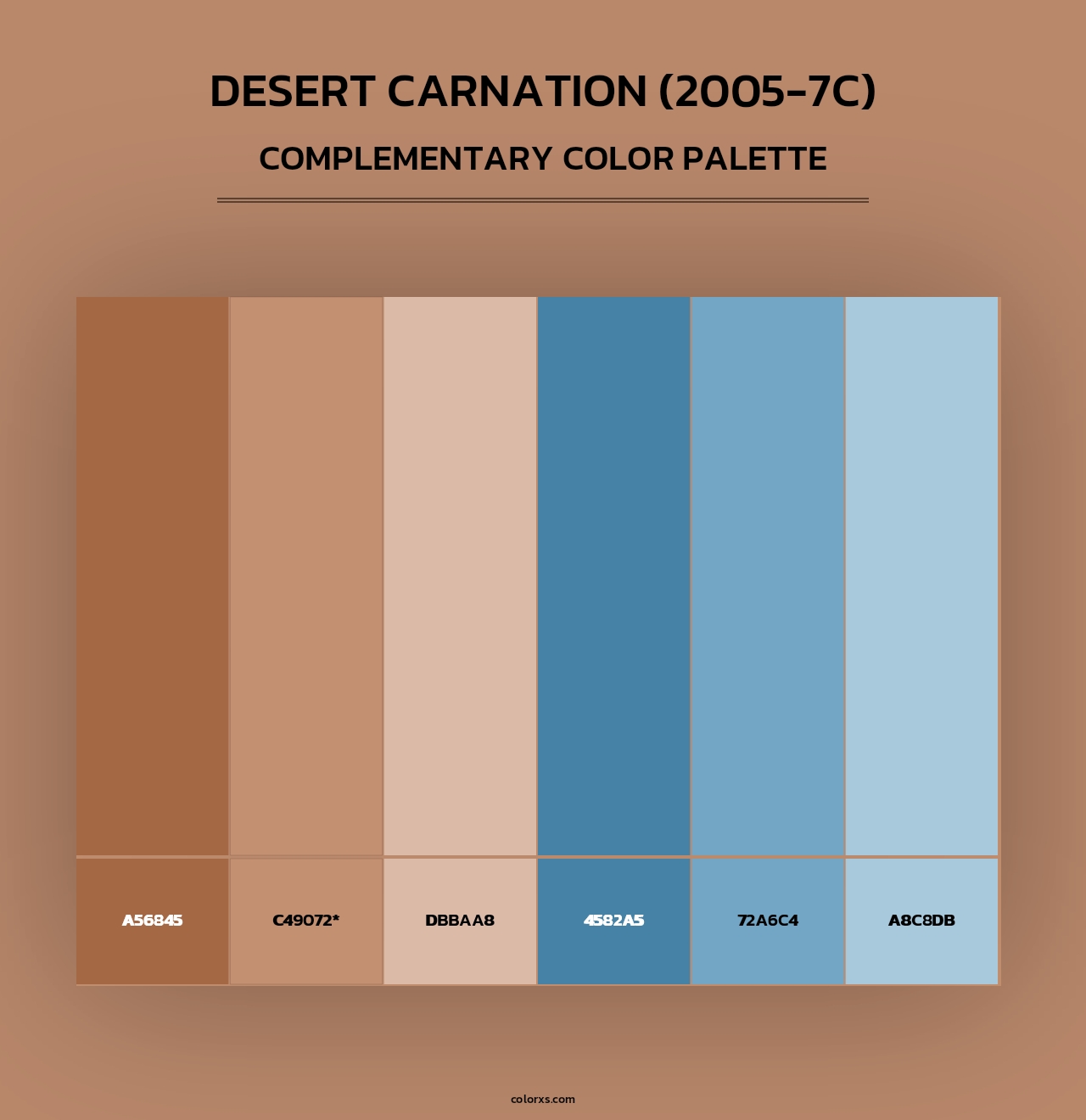 Desert Carnation (2005-7C) - Complementary Color Palette