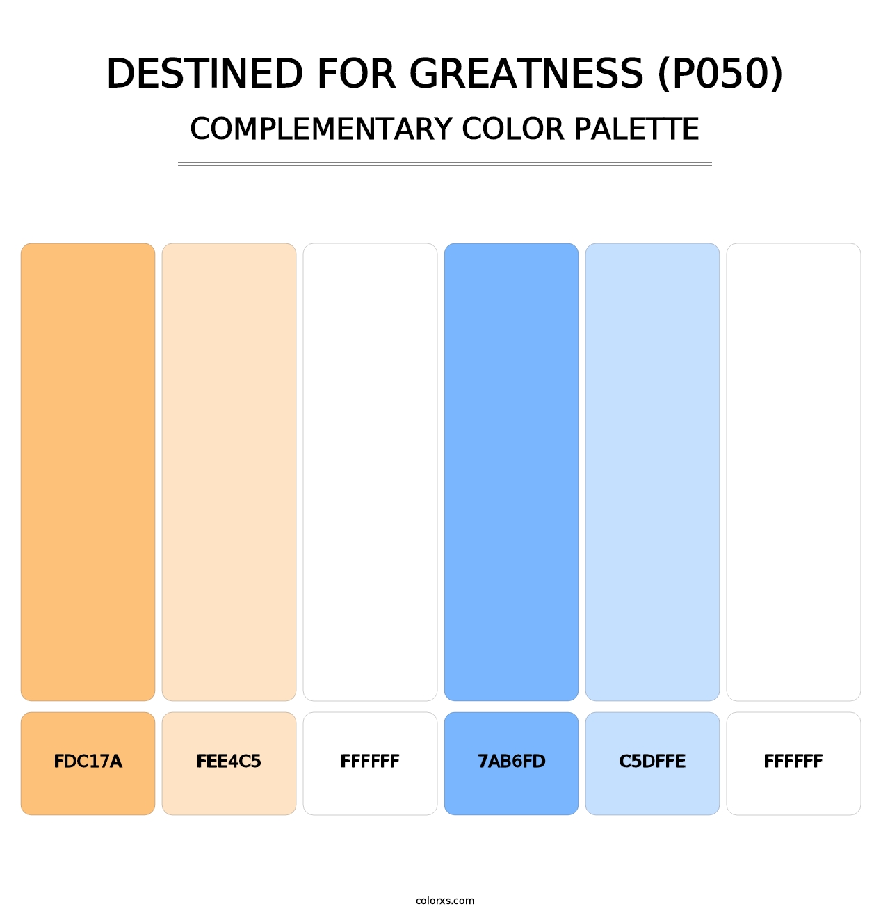 Destined for Greatness (P050) - Complementary Color Palette