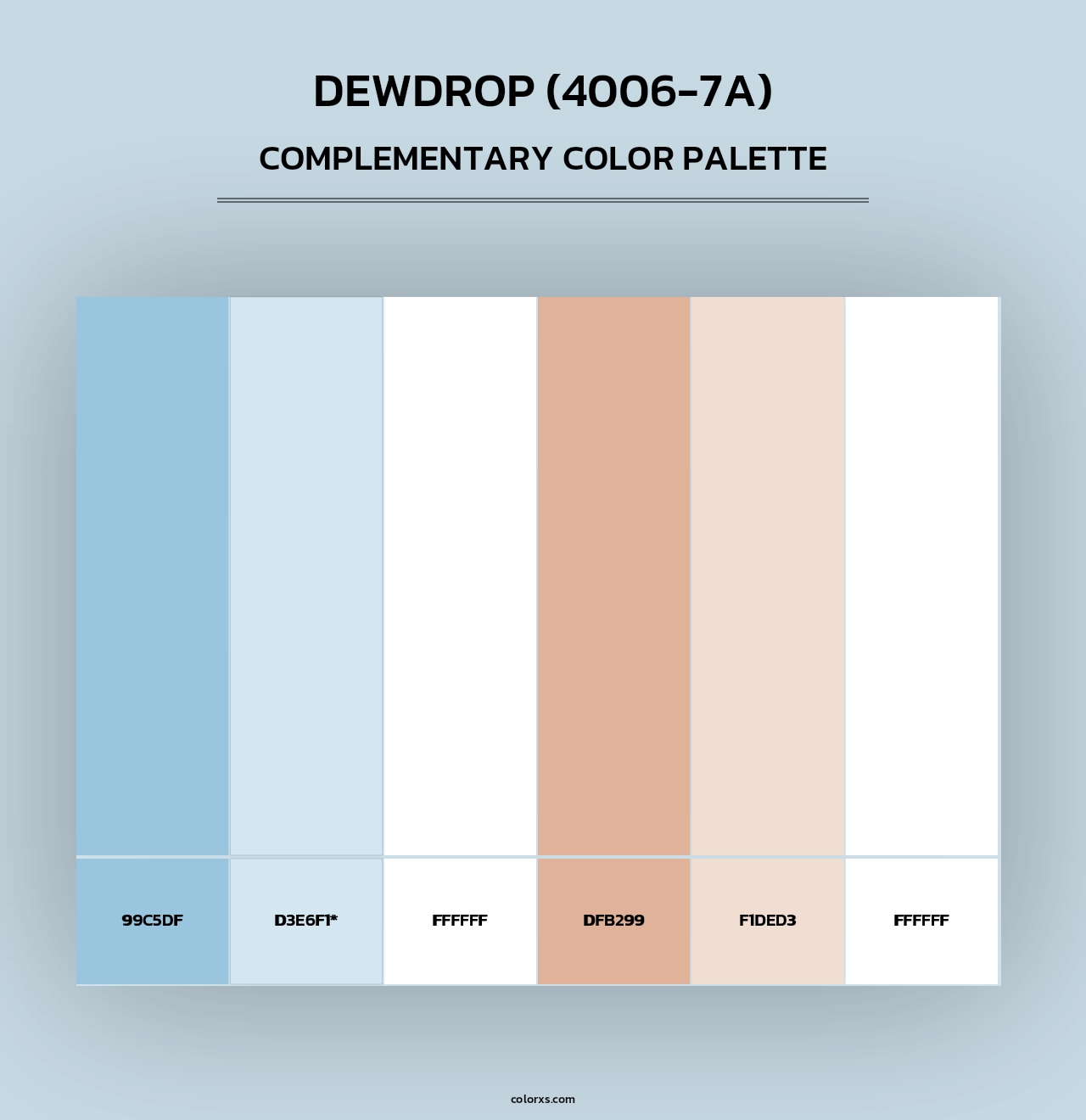 Dewdrop (4006-7A) - Complementary Color Palette