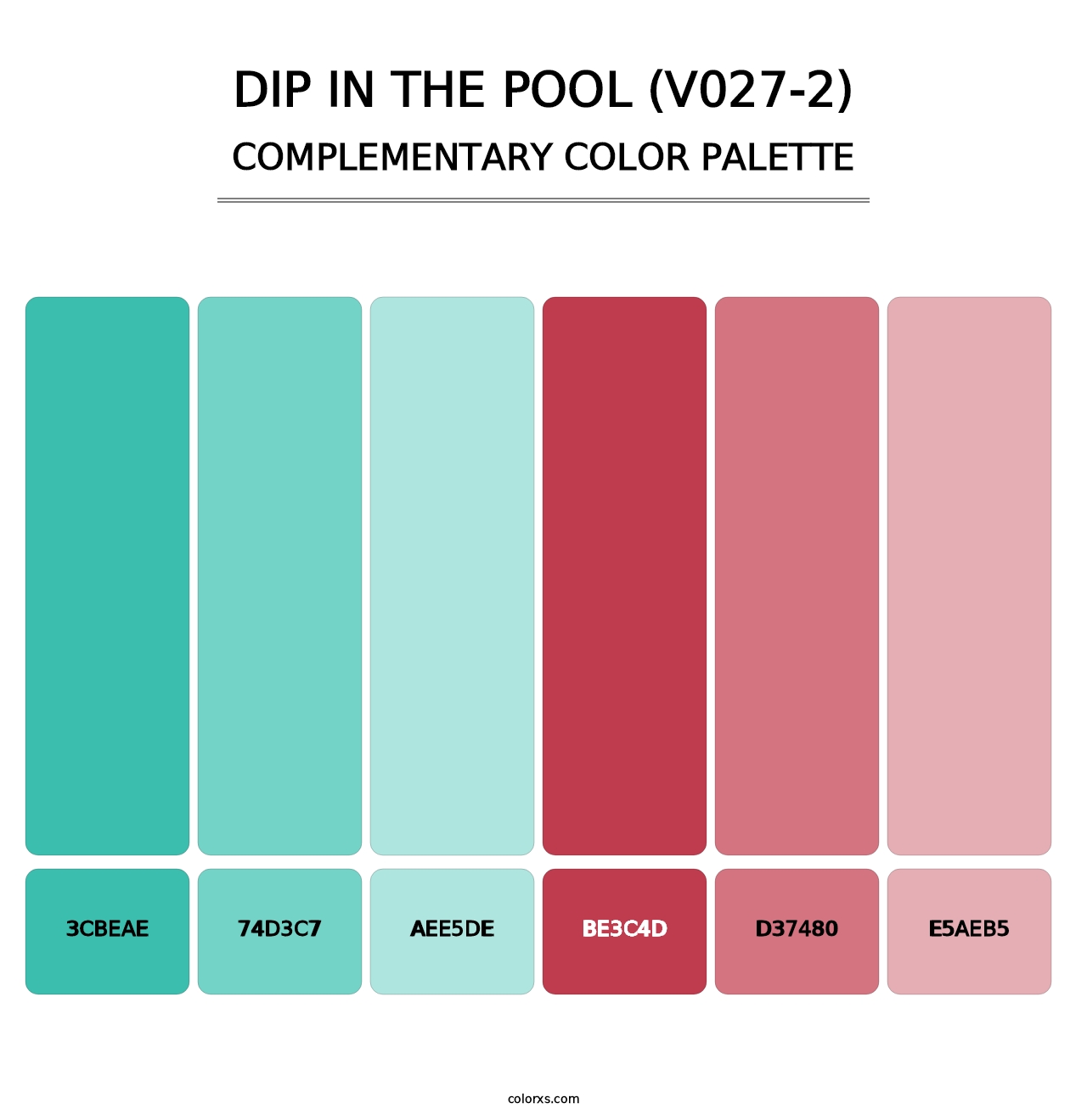 Dip in the Pool (V027-2) - Complementary Color Palette