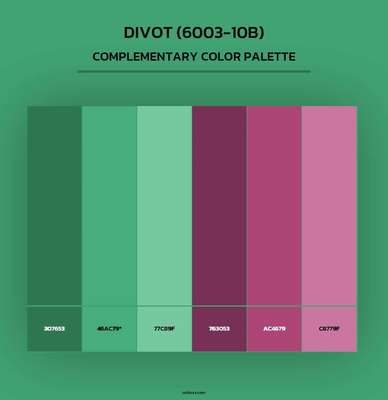 Divot (6003-10B) - Complementary Color Palette