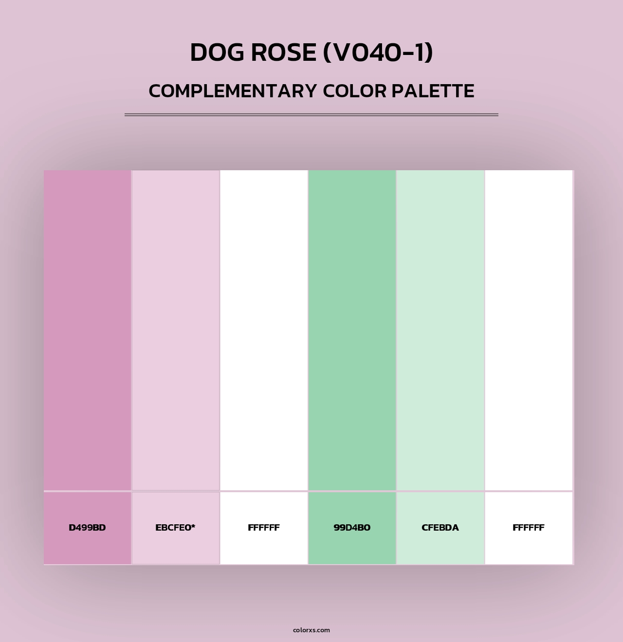 Dog Rose (V040-1) - Complementary Color Palette