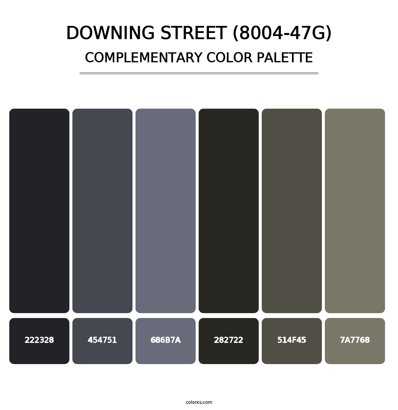 Downing Street (8004-47G) - Complementary Color Palette