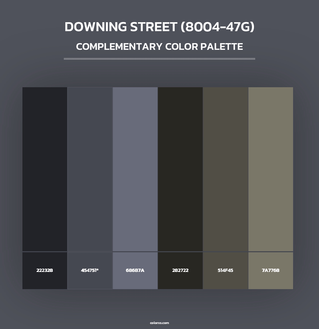 Downing Street (8004-47G) - Complementary Color Palette