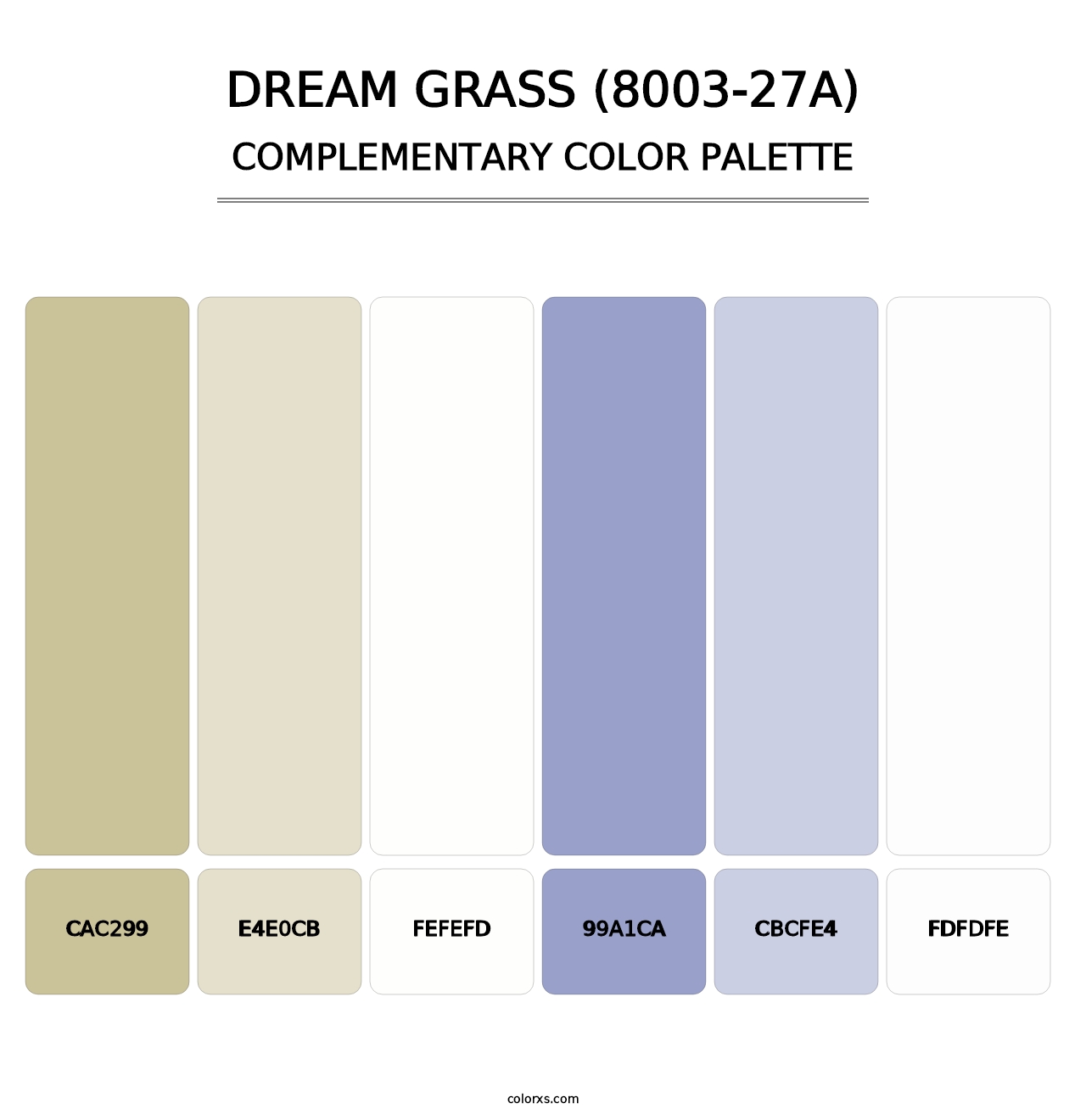 Dream Grass (8003-27A) - Complementary Color Palette