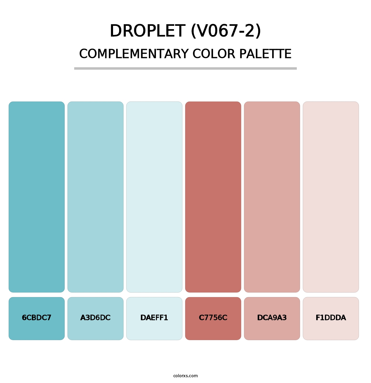 Droplet (V067-2) - Complementary Color Palette