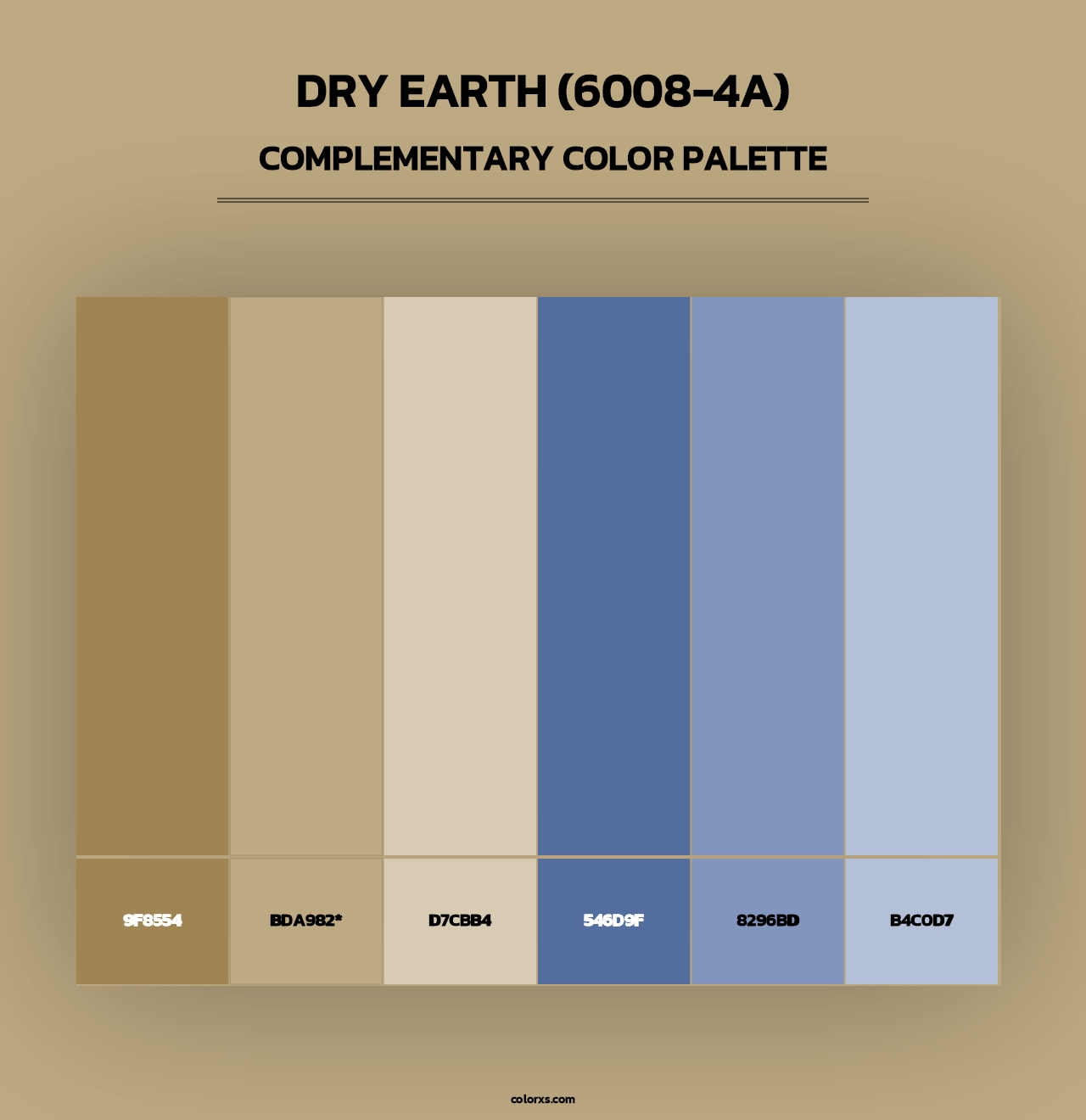 Dry Earth (6008-4A) - Complementary Color Palette