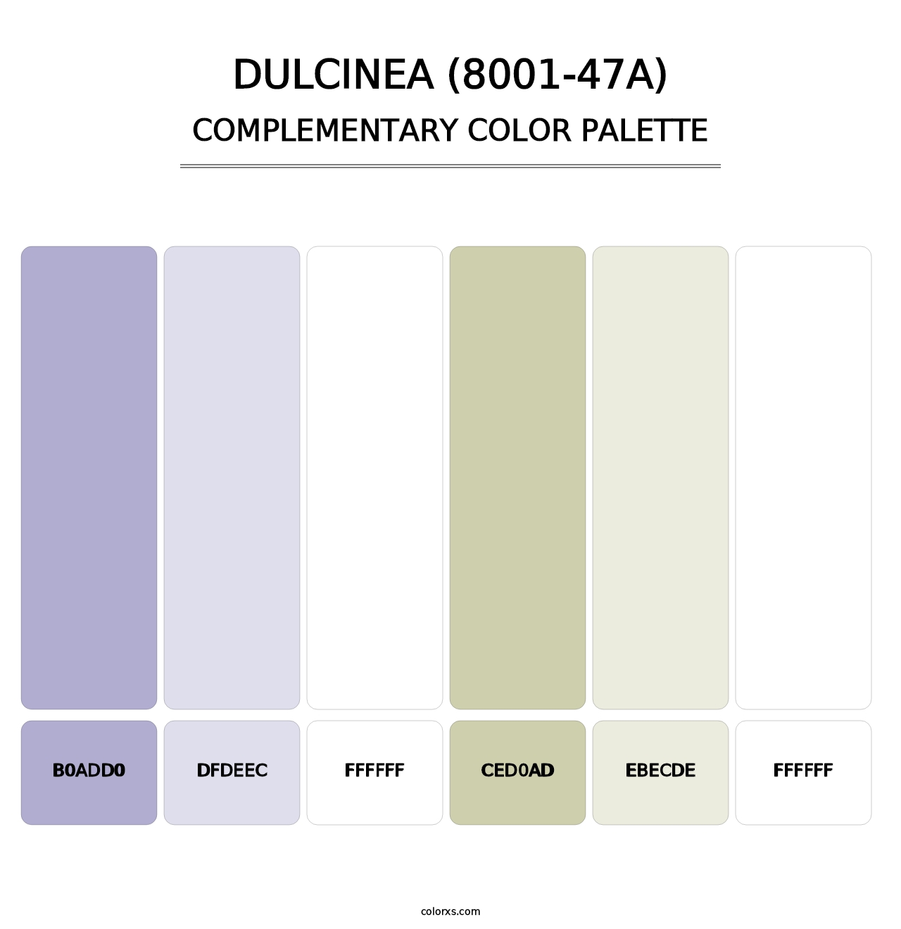 Dulcinea (8001-47A) - Complementary Color Palette