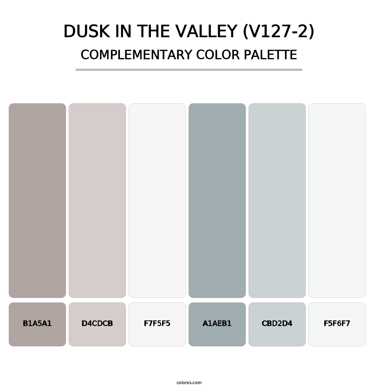 Dusk in the Valley (V127-2) - Complementary Color Palette