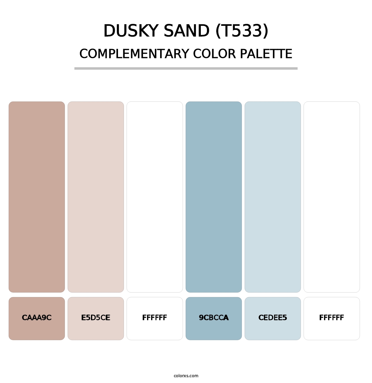 Dusky Sand (T533) - Complementary Color Palette