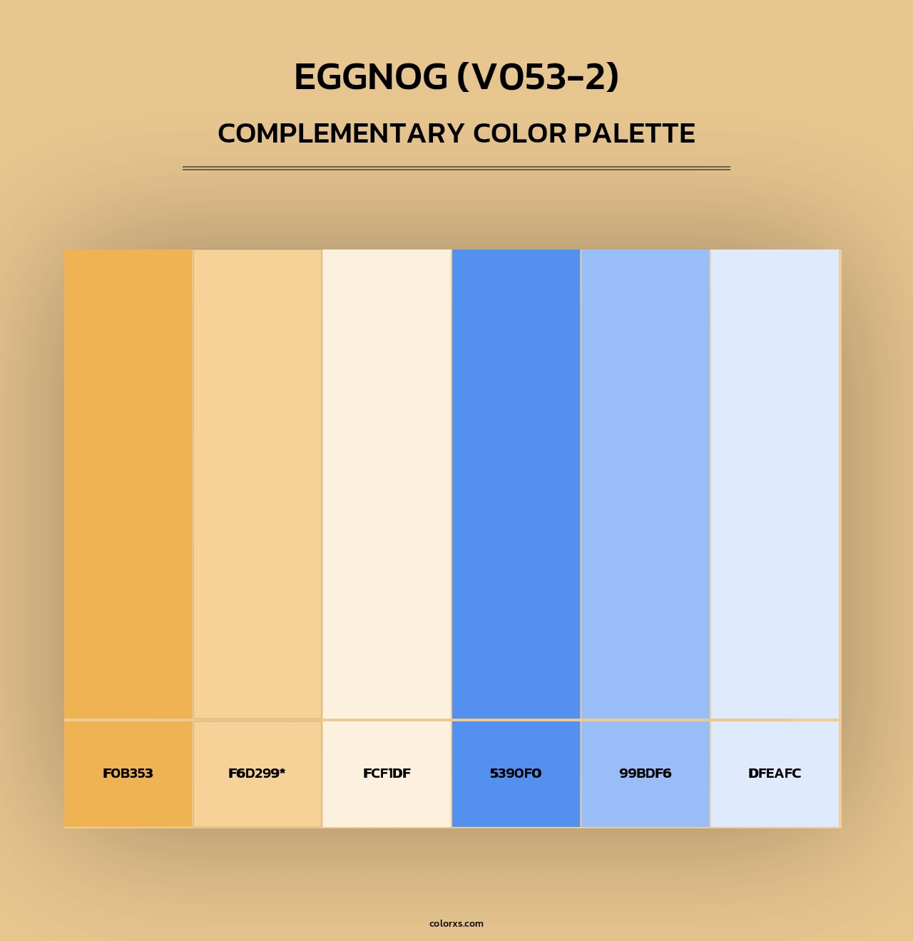 Eggnog (V053-2) - Complementary Color Palette