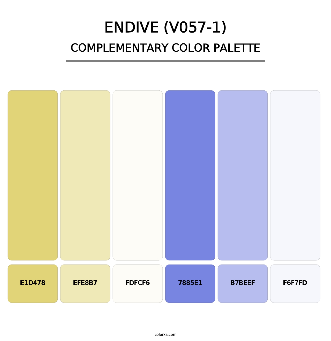 Endive (V057-1) - Complementary Color Palette