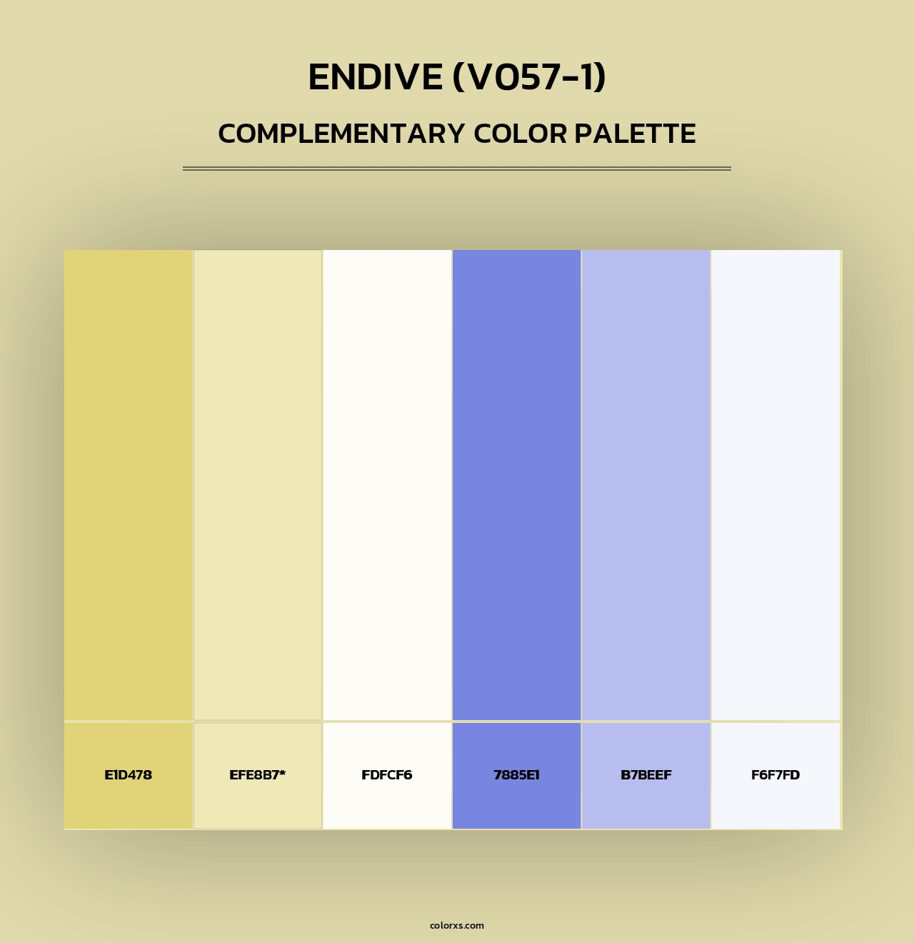 Endive (V057-1) - Complementary Color Palette