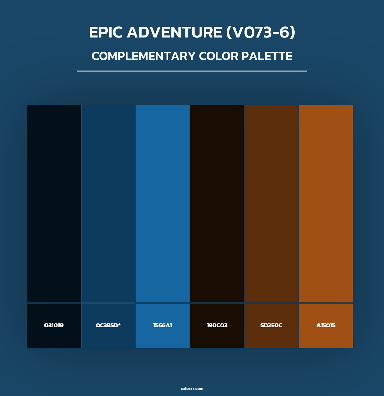 Epic Adventure (V073-6) - Complementary Color Palette