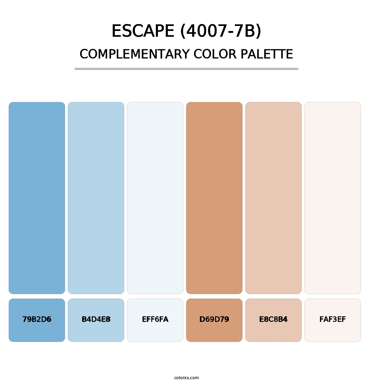 Escape (4007-7B) - Complementary Color Palette
