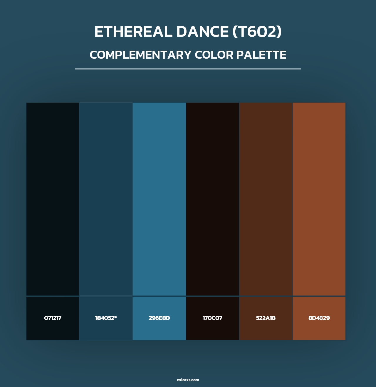 Ethereal Dance (T602) - Complementary Color Palette