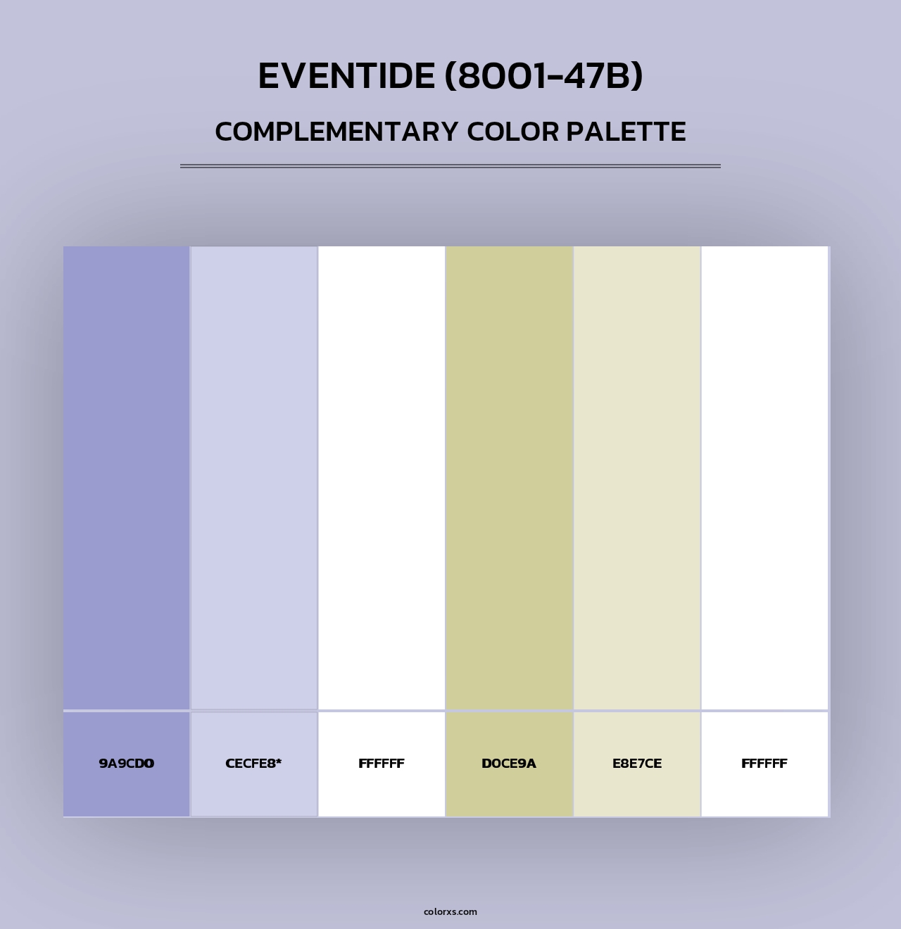 Eventide (8001-47B) - Complementary Color Palette