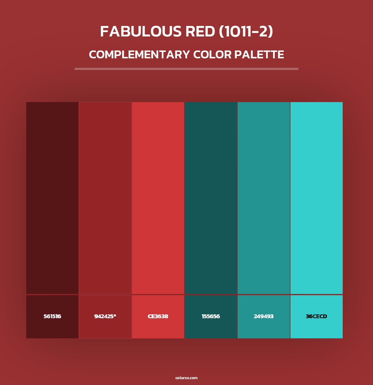 Fabulous Red (1011-2) - Complementary Color Palette