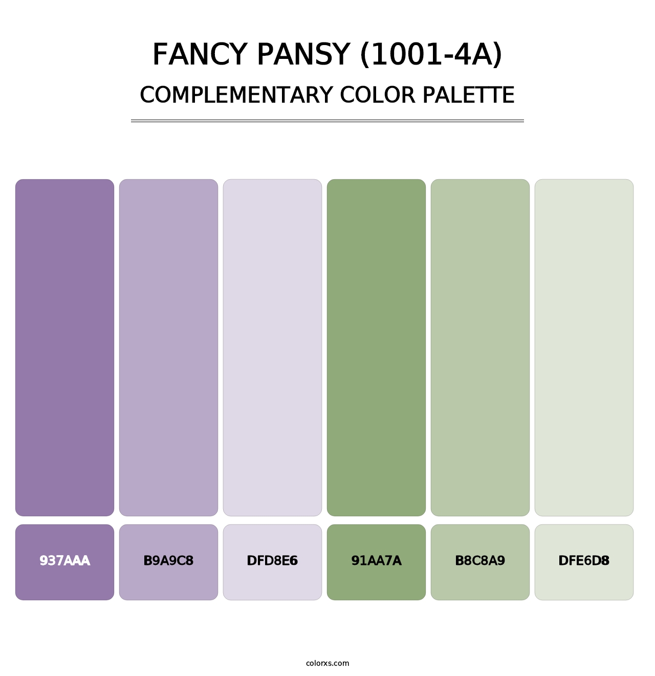 Fancy Pansy (1001-4A) - Complementary Color Palette