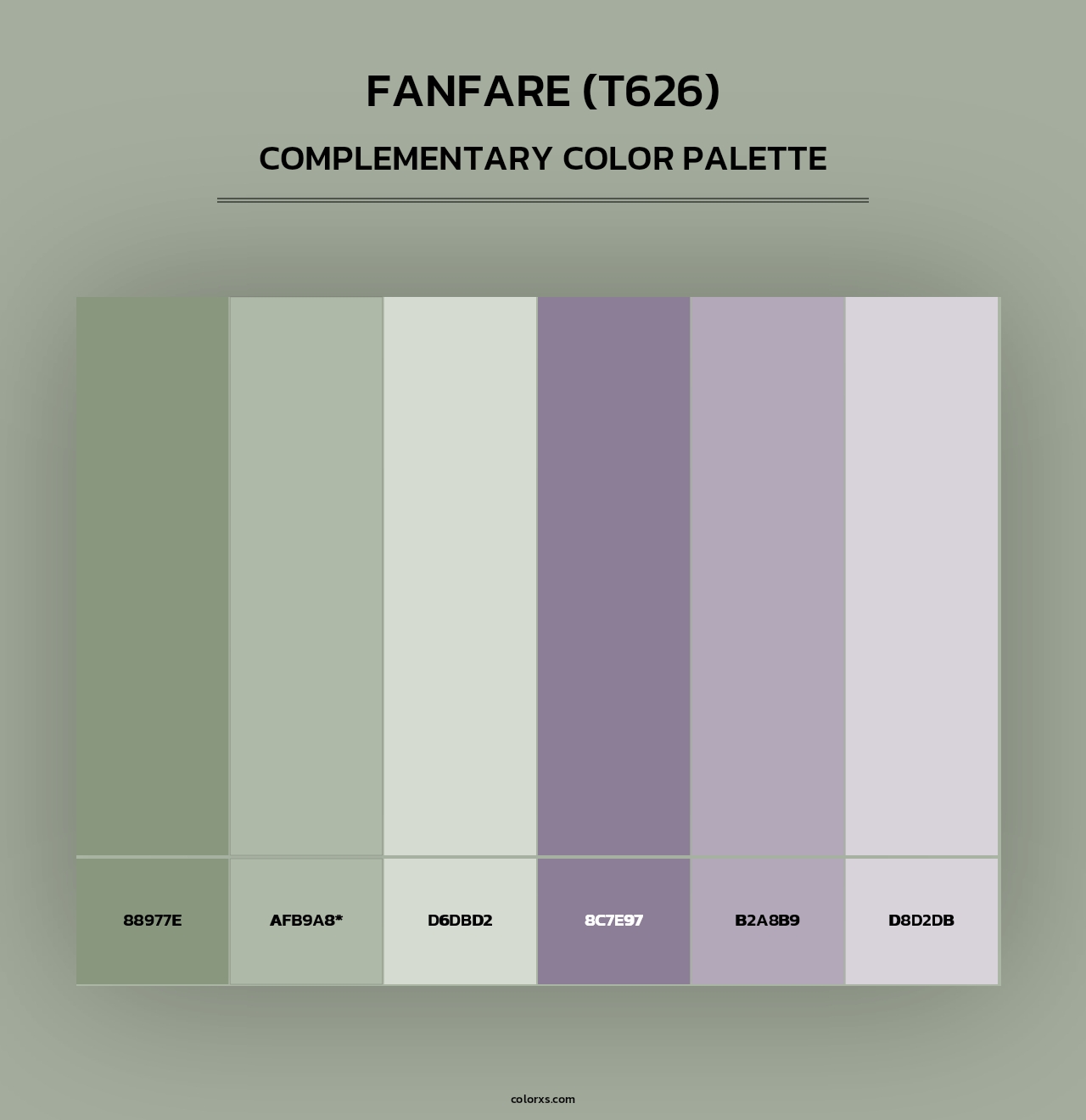 Fanfare (T626) - Complementary Color Palette