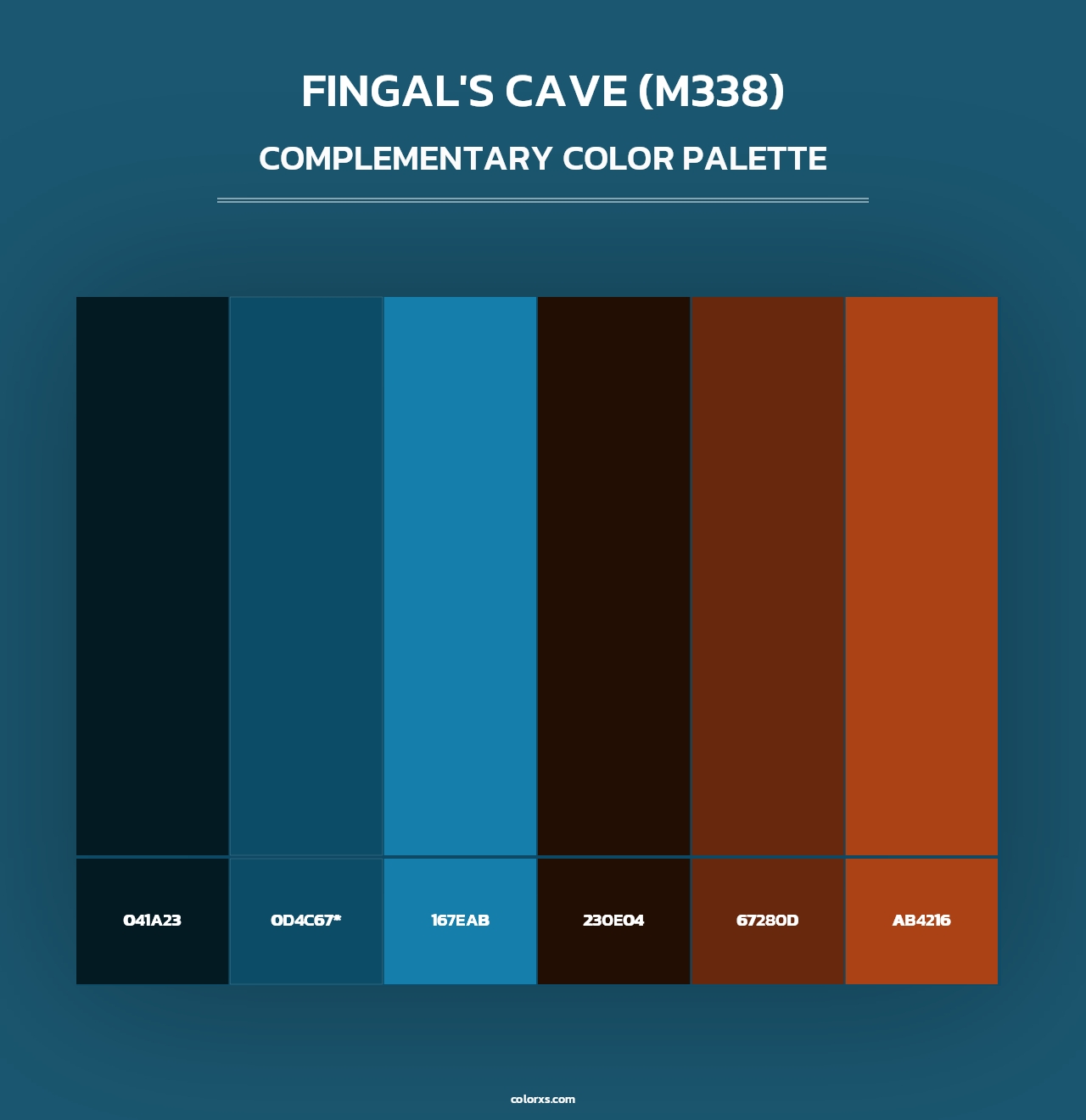 Fingal's Cave (M338) - Complementary Color Palette
