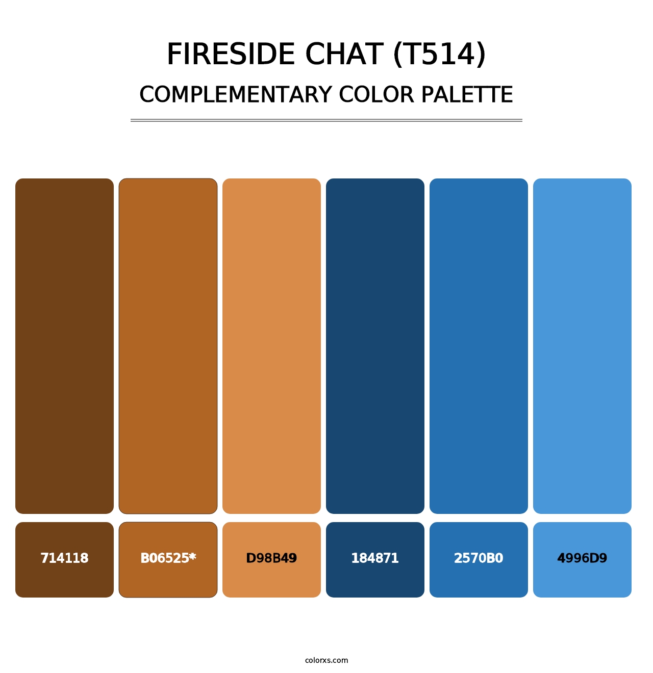 Fireside Chat (T514) - Complementary Color Palette
